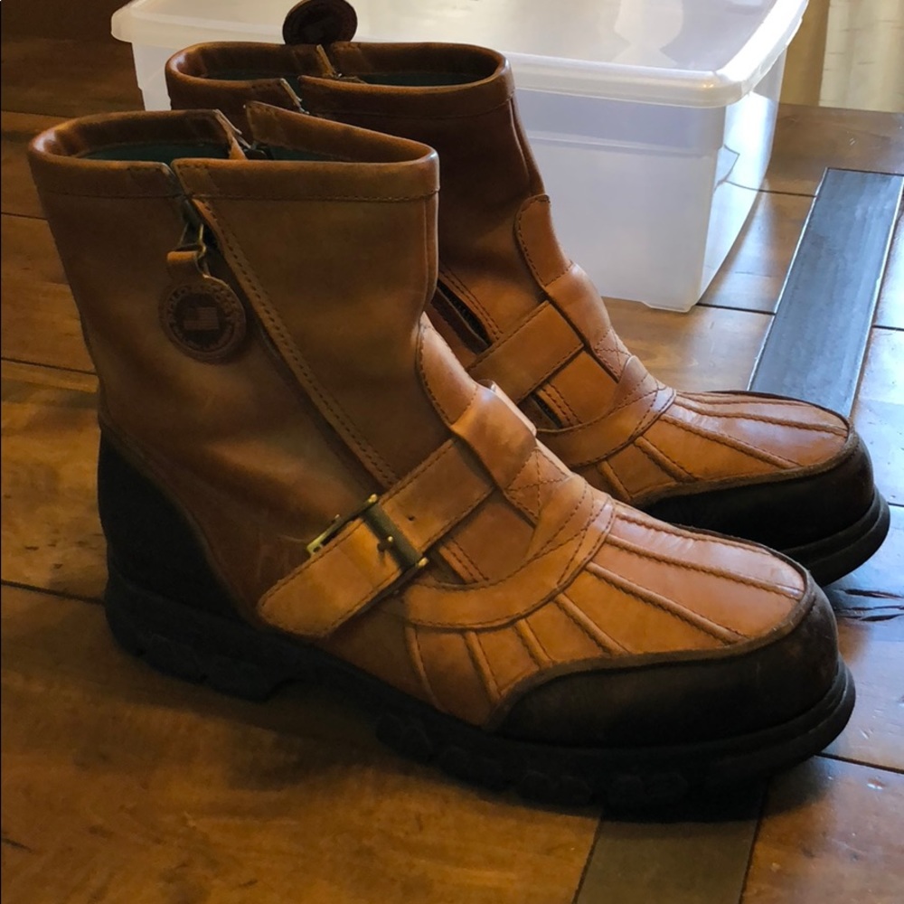 Ralph Lauren Polo sport leather boots